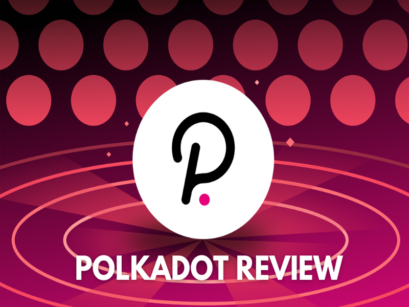 Abstract visualization of Polkadot network with parachains connecting to a central relay chain